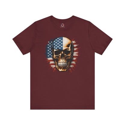 American Flag Skull T-Shirt The Devil's Pickle