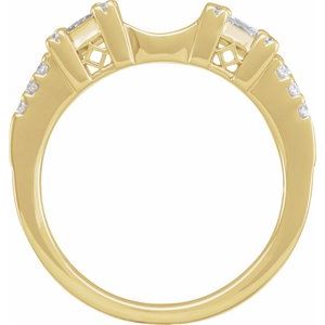 14K Yellow 1/2 CTW Natural Diamond Ring Enhancer Ethereal Legacy Boutiques