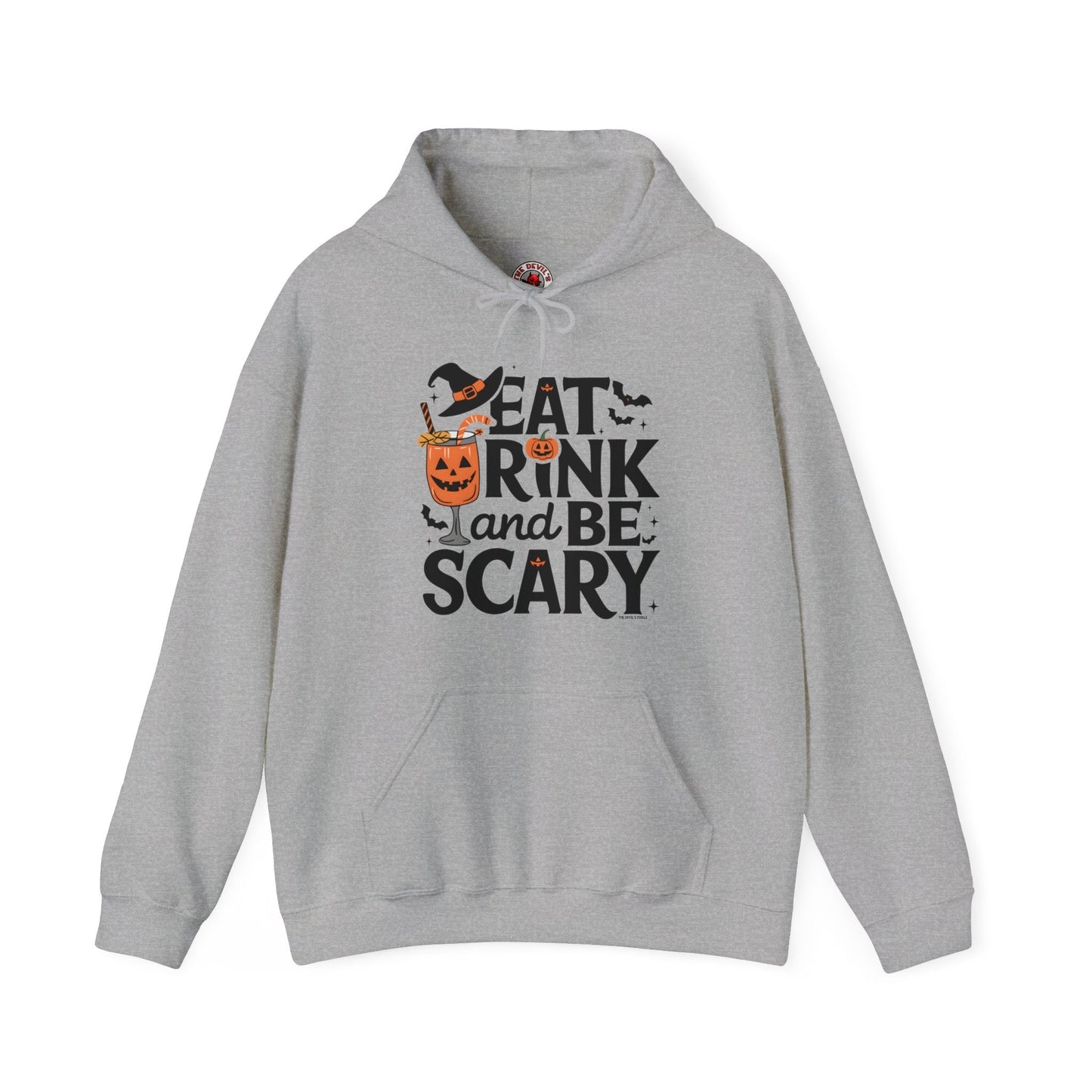 Eat Drink and Be Scary Hooded Sweatshirt The Devil's Pickle