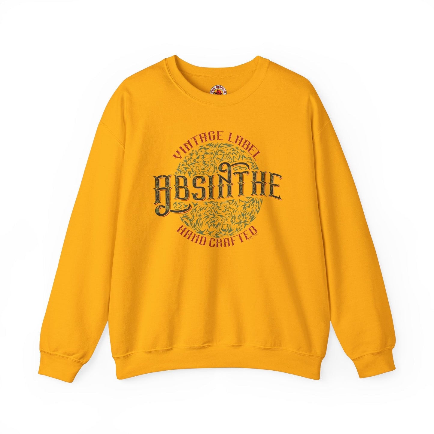 Vintage Label Absinthe Crewneck Sweatshirt The Devil's Pickle