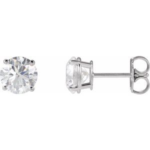 Platinum 2 CTW Natural Diamond Earrings Ethereal Legacy Boutiques