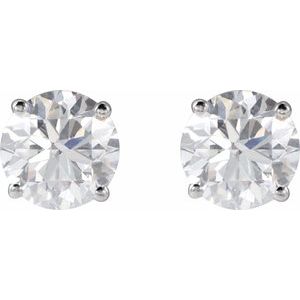 14K White 2 CTW Natural Diamond Earrings Ethereal Legacy Boutiques