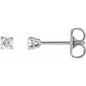 14K White 1/8 CTW Lab-Grown Diamond Earrings Ethereal Legacy Boutiques