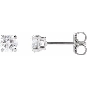14K White 1/2 CTW Lab-Grown Diamond Earrings Ethereal Legacy Boutiques