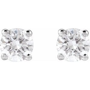 14K White 1/2 CTW Lab-Grown Diamond Earrings Ethereal Legacy Boutiques
