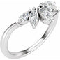 14K White 3/8 CTW Lab-Grown Diamond Contour Band Ethereal Legacy Boutiques