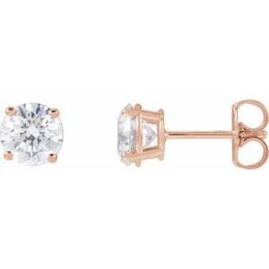 14K Rose 1 1/2 CTW Natural Diamond Earrings Ethereal Legacy Boutiques