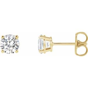 14K Yellow 1 CTW Lab-Grown Diamond Earrings Ethereal Legacy Boutiques