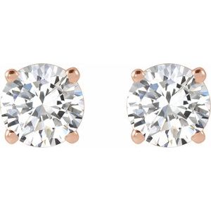 14K Rose 1 CTW Lab-Grown Diamond Earrings Ethereal Legacy Boutiques