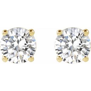 14K Yellow 1 CTW Lab-Grown Diamond Earrings Ethereal Legacy Boutiques