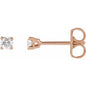 14K Rose 1/8 CTW Lab-Grown Diamond Earrings Ethereal Legacy Boutiques