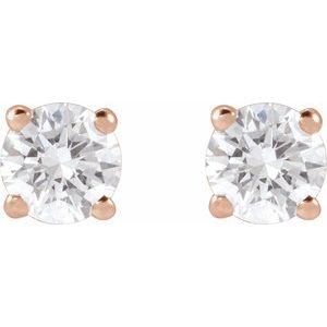 14K Rose 1/2 CTW Lab-Grown Diamond Earrings Ethereal Legacy Boutiques
