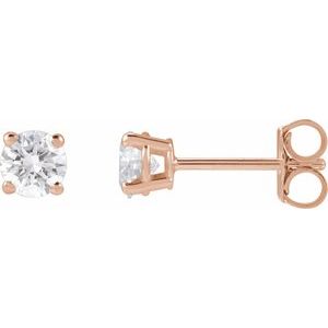 14K Rose 1/2 CTW Lab-Grown Diamond Earrings Ethereal Legacy Boutiques