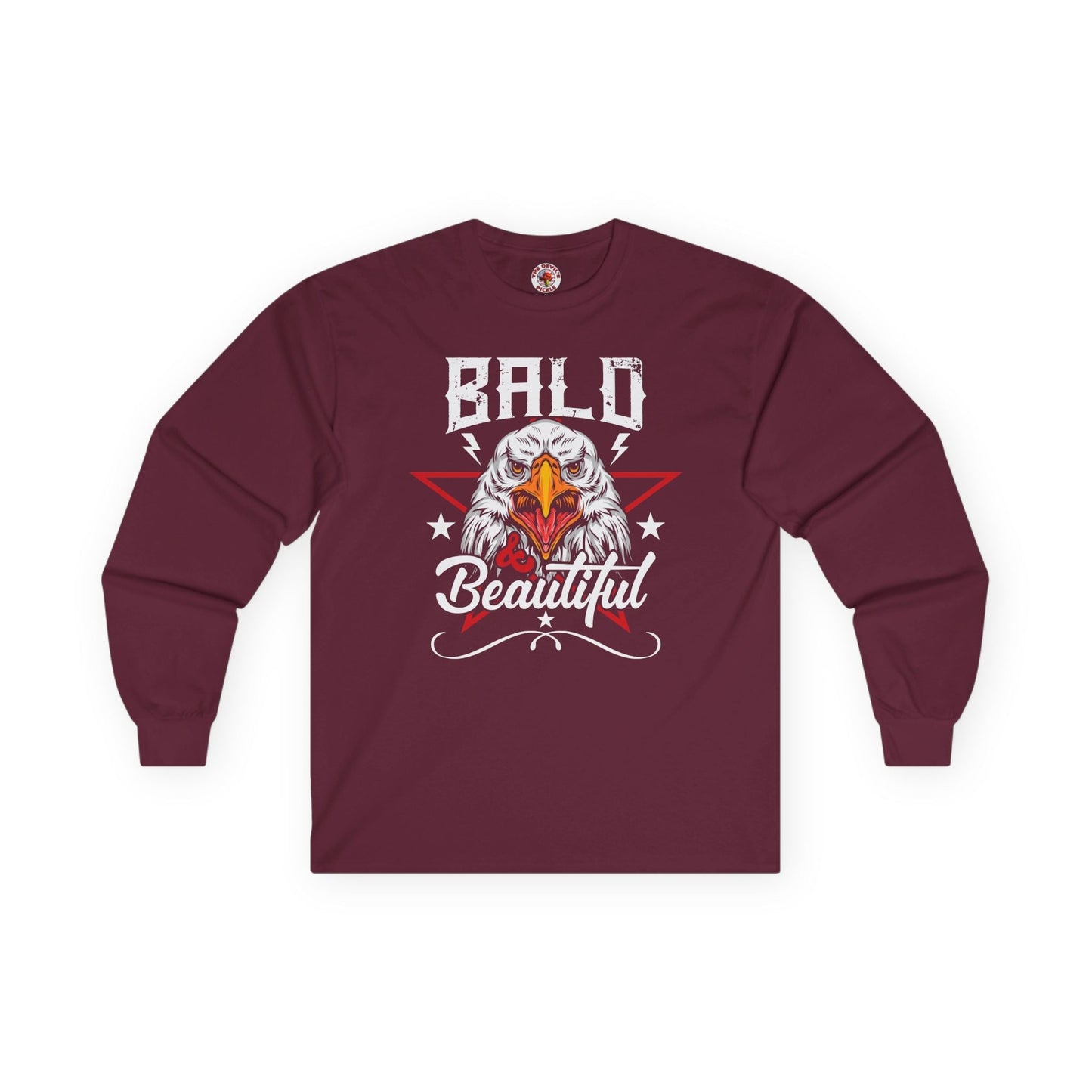 Bald And Beautiful Long Sleeve Tee The Devil's Pickle