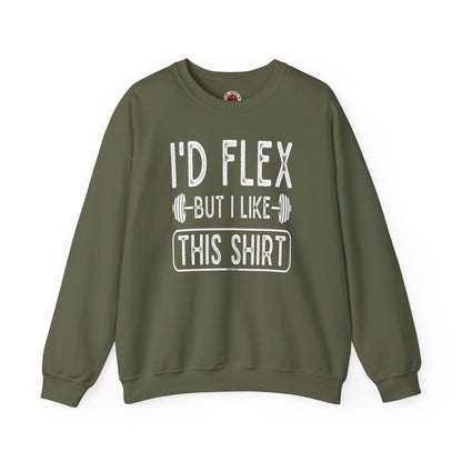 I'd Flex But I Like This Shirt Crewneck Sweatshirt The Devil's Pickle