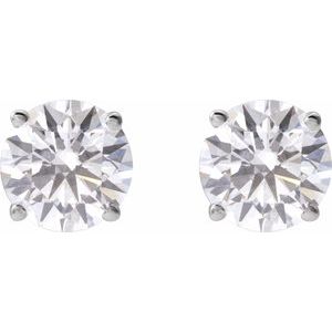 14K White 2 1/2 CTW Lab-Grown Diamond Earrings Ethereal Legacy Boutiques