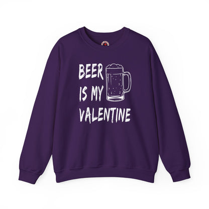Beer Is My Valentine Crewneck Sweatshirt The Devil's Pickle