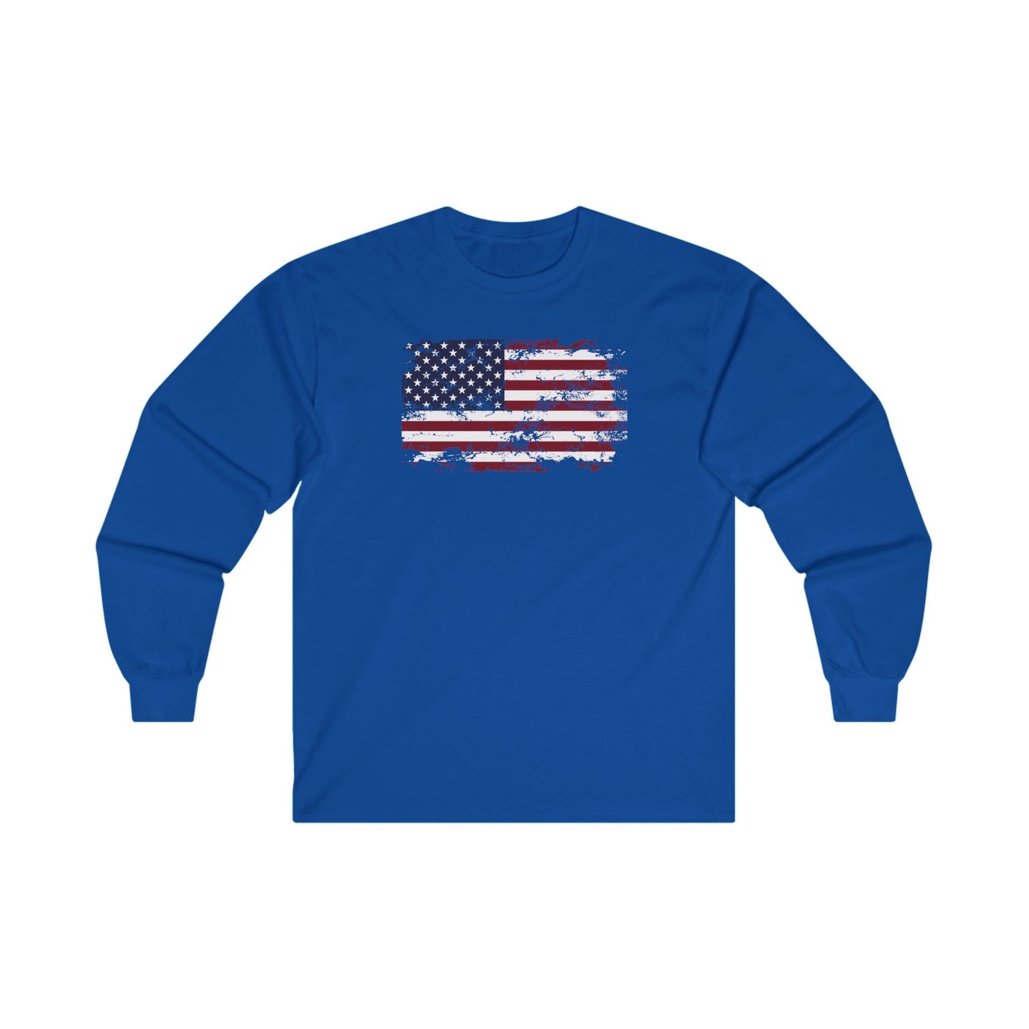Vintage Style American Flag Long Sleeve Tee The Devil's Pickle