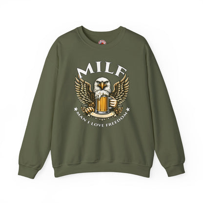 Man I Love Freedom Crewneck Sweatshirt The Devil's Pickle