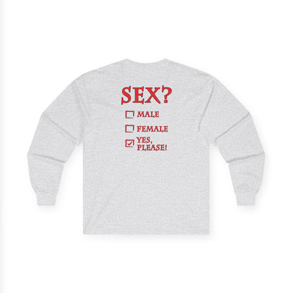 Sex? Yes, Please Long Sleeve Tee The Devil's Pickle