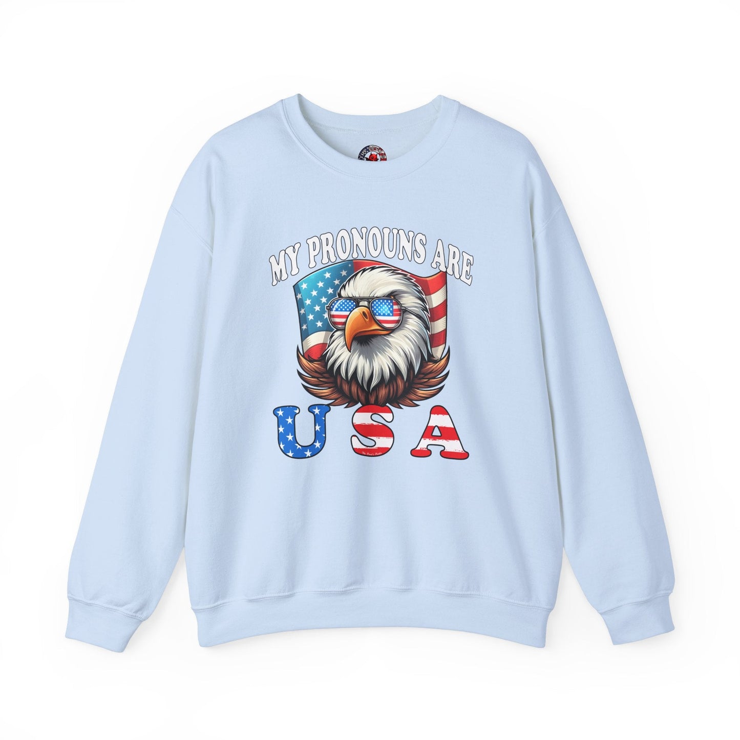 My Pronouns Are U.S.A Crewneck Sweatshirt The Devil's Pickle