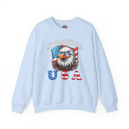 My Pronouns Are U.S.A Crewneck Sweatshirt The Devil's Pickle