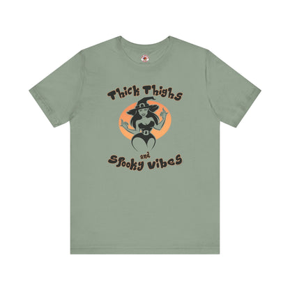 Thick Thighs and Spooky Vibes T-Shirt The Devil's Pickle