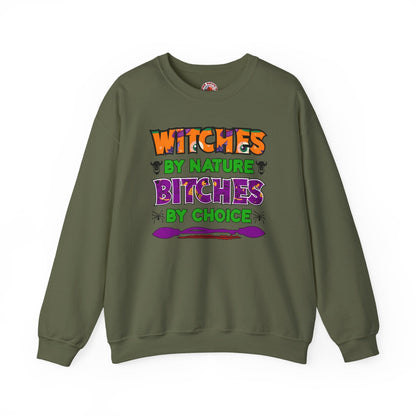 Witches By Nature Bitches By Choice Crewneck Sweatshirt The Devil's Pickle