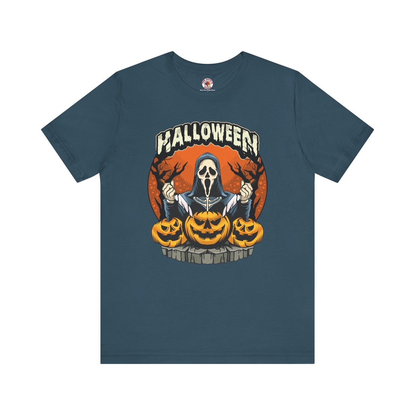 Screamer Killer Ghost Halloween T-Shirt The Devil's Pickle