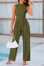 Mock Neck Sleeveless Wide Leg Jumpsuit New Era Fashion LLc