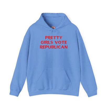 Pretty Girls Vote Republican Hooded Sweatshirt The Devil's Pickle
