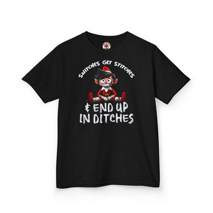Snitches Get Stitches Kids T-Shirt