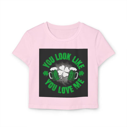St Patricks Day Baby Tee You Look Like You Love Me Country in My Heart