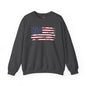 Vintage Style American Flag Crewneck Sweatshirt The Devil's Pickle