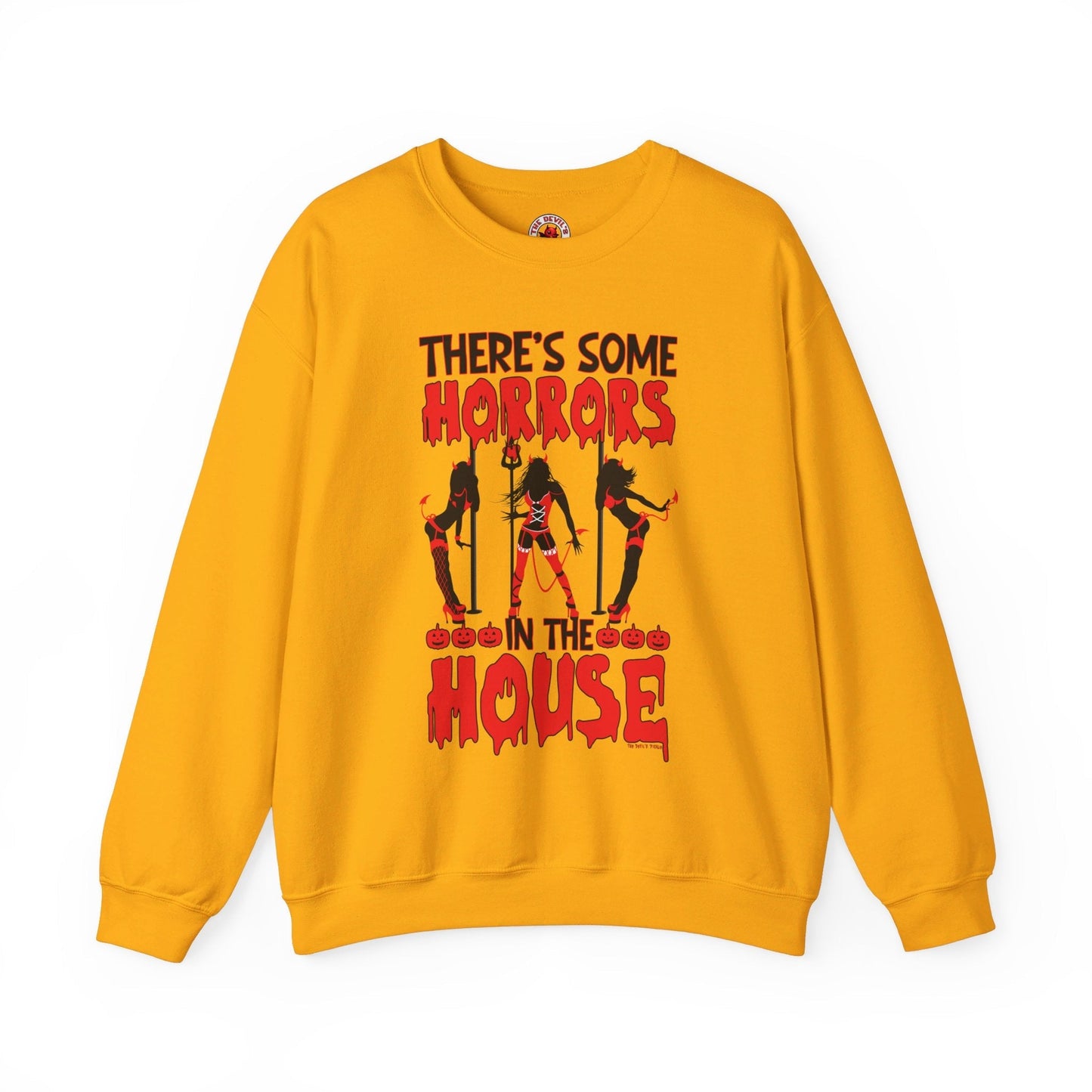 There's Some Horrors In The House Crewneck Sweatshirt The Devil's Pickle