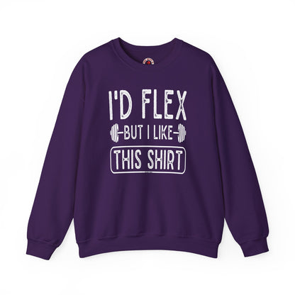 I'd Flex But I Like This Shirt Crewneck Sweatshirt The Devil's Pickle
