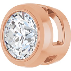 14K Rose 1/3 CT Lab Grown Diamond Slide Pendant Ethereal Legacy Boutiques