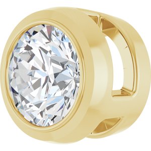 14K Yellow 1/3 CT Natural Diamond Slide Pendant Ethereal Legacy Boutiques