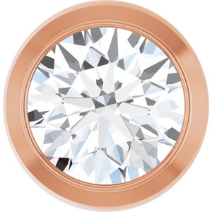 14K Rose 1/3 CT Lab Grown Diamond Slide Pendant Ethereal Legacy Boutiques