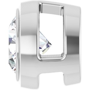 14K White 1/3 CT Natural Diamond Slide Pendant Ethereal Legacy Boutiques