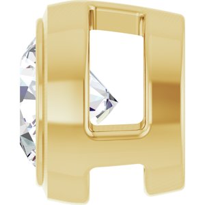14K Yellow 1/3 CT Lab Grown Diamond Slide Pendant Ethereal Legacy Boutiques