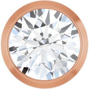 14K Rose 1/2 CT Natural Diamond Slide Pendant Ethereal Legacy Boutiques