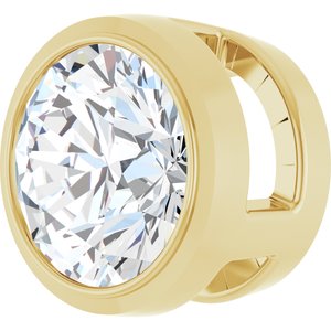 14K Yellow 1/2 CT Lab-Grown Diamond Slide Pendant Ethereal Legacy Boutiques