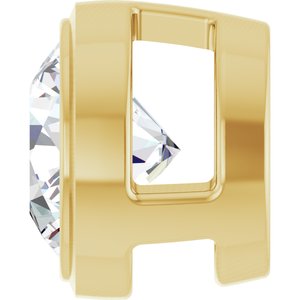 14K Yellow 1/2 CT Lab-Grown Diamond Slide Pendant Ethereal Legacy Boutiques
