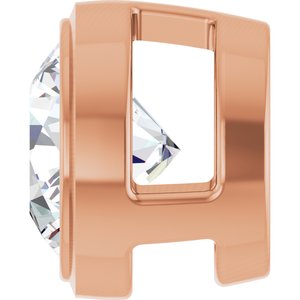 14K Rose 1/2 CT Lab-Grown Diamond Slide Pendant Ethereal Legacy Boutiques