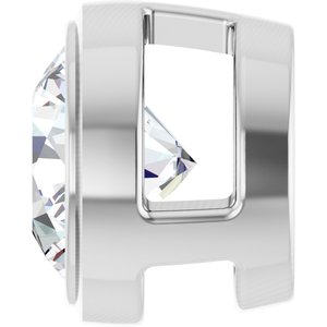 14K White 1/2 CT Lab-Grown Diamond Slide Pendant Ethereal Legacy Boutiques