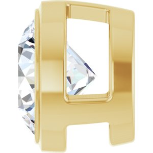 14K Yellow 3/4 CT Natural Diamond Slide Pendant Ethereal Legacy Boutiques