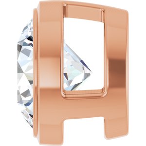 14K Rose 3/4 CT Lab-Grown Diamond Slide Pendant Ethereal Legacy Boutiques