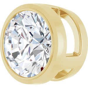 14K Yellow 3/4 CT Natural Diamond Slide Pendant Ethereal Legacy Boutiques