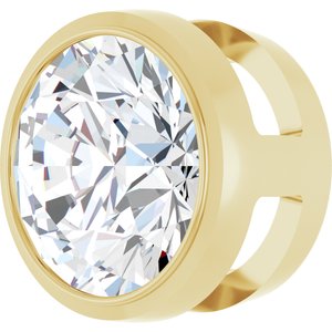14K Yellow 1 CT Natural Diamond Slide Pendant Ethereal Legacy Boutiques